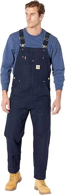 Carhartt Relaxed Fit Duck Bib Overalls (Navy) Men's Casual Pants Cover