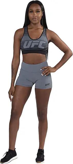 UFC Essential Booty Shorts (Silver Grey) Women's Shorts Cover