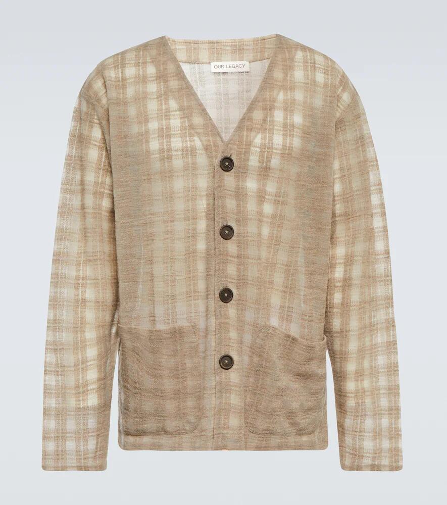 Our Legacy The Cardigan checked cardigan Cover