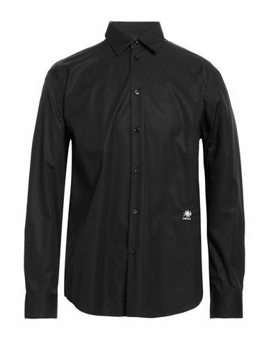 Oamc Man Shirt Black Cotton, Silk Cover