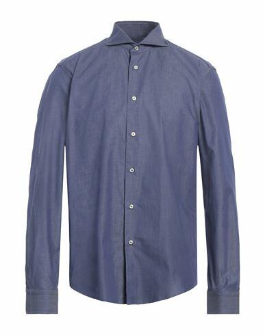 Brian Dales Man Shirt Blue Size 16 ½ Cotton Cover