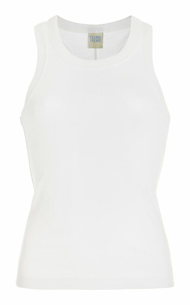 Flore Flore - Hannah Organic Cotton Tank Top - White Cover