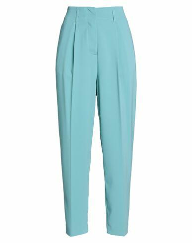 Soallure Woman Pants Light green Textile fibers Cover