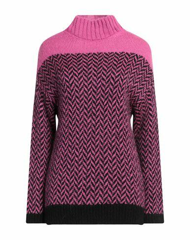 Stefanel Woman Turtleneck Mauve Acrylic, Mohair wool, Polyamide Cover