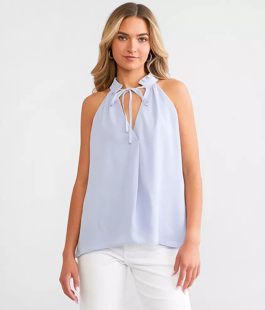 Hyfve Ruffle High Neck Tank Top Cover