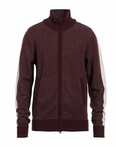 Aspesi Man Cardigan Burgundy Wool Cover