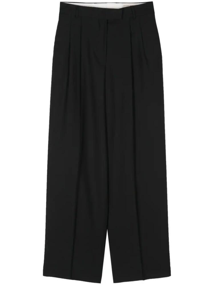 Officine Generale pleated tapered trousers - Black Cover