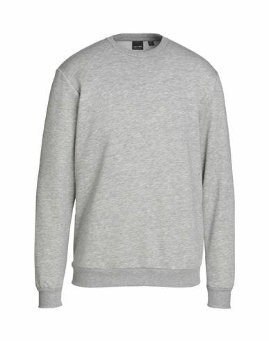 Only & Sons Man Sweatshirt Grey Polyester, Cotton Cover