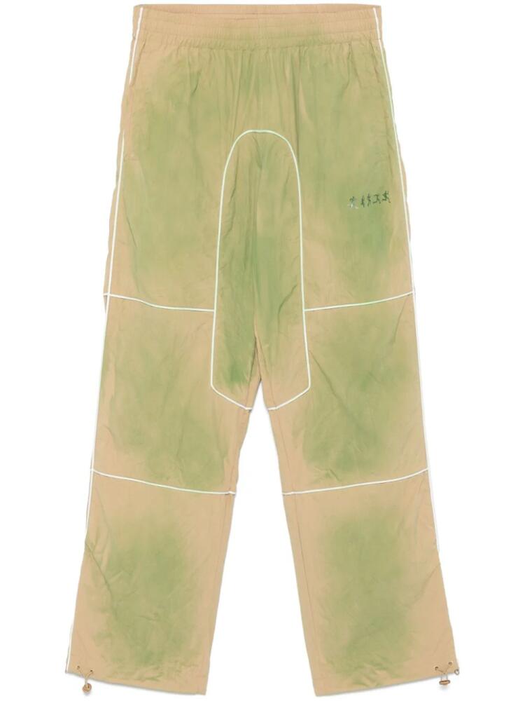 KidSuper gradient-effect trousers - Green Cover