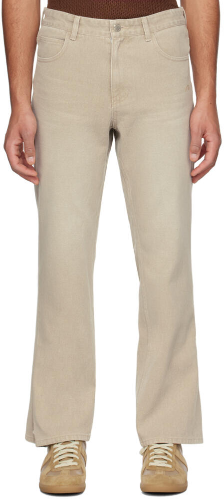 Solid Homme Beige Button Jeans Cover