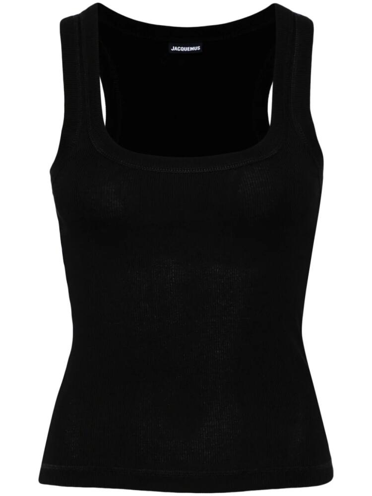 Jacquemus Le Debardeur ribbed tank top - Black Cover