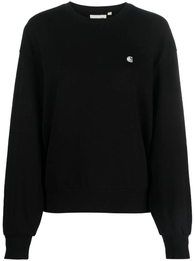 Carhartt WIP embroidered-logo cotton sweatshirt - Black Cover