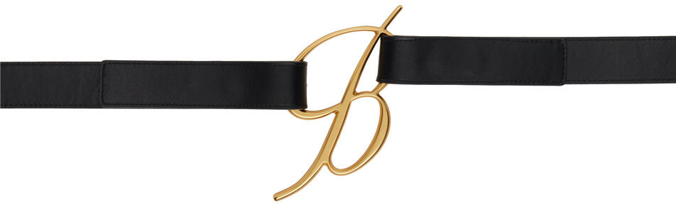 Blumarine Black Logo Buckle Belt Cover