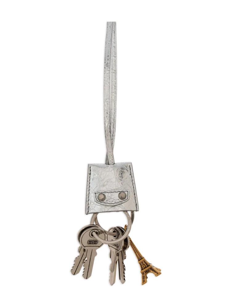 Balenciaga leather keyring - Silver Cover