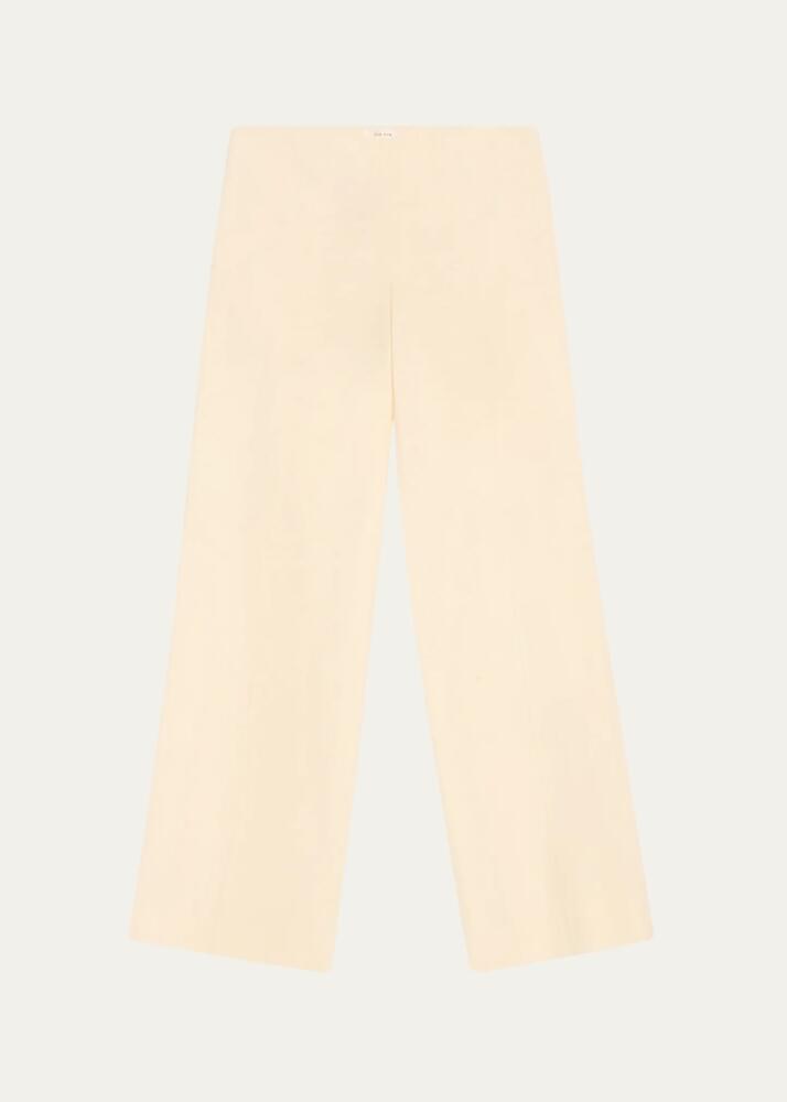 THE ROW Foulard Wide-Leg Linen Pants Cover