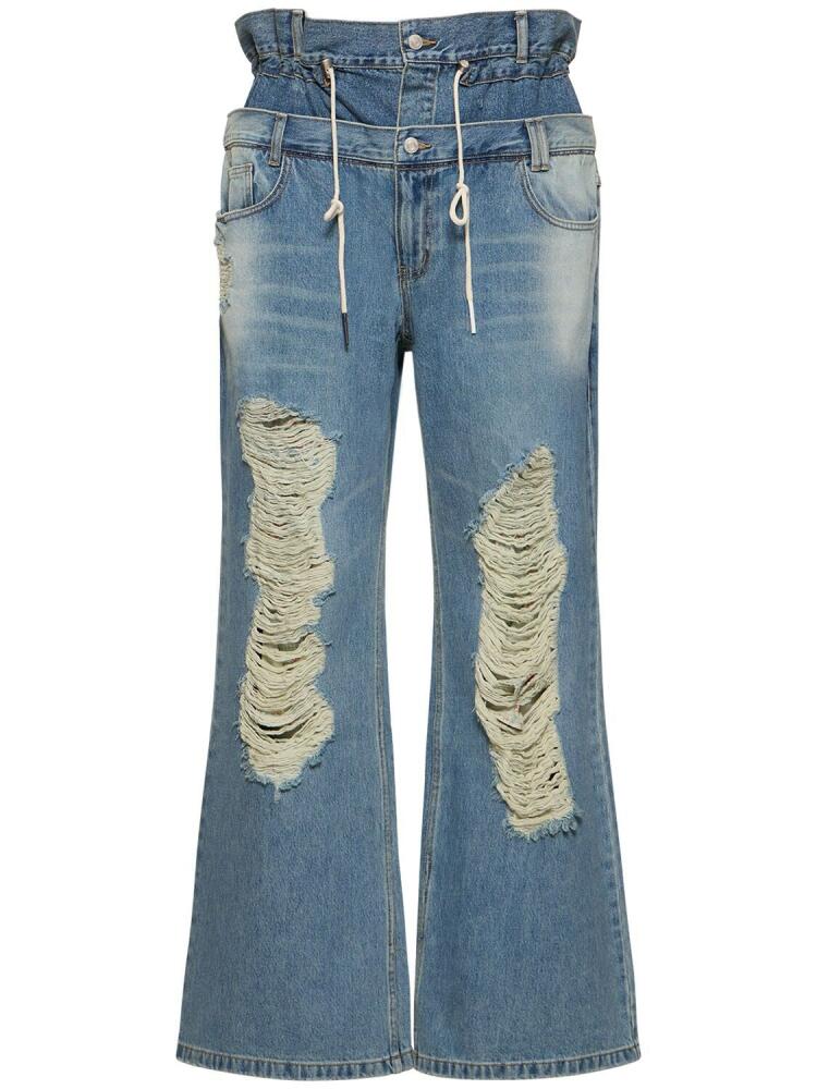 ANDERSSON BELL Beria Double Waist Jeans W/ Drawstring Cover