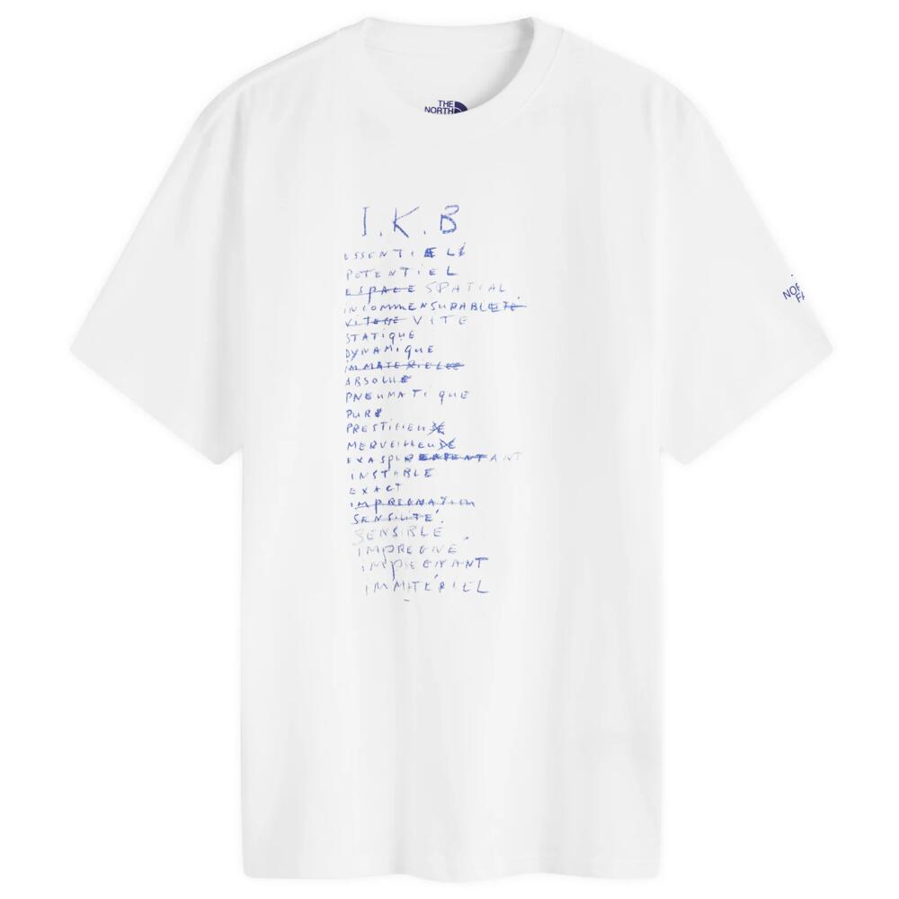 The North Face Men's x IKB Summit Series IKB Logo T-Shirt in White Cover