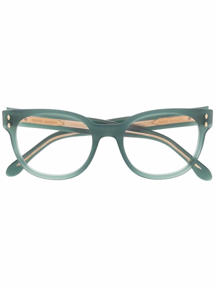 Isabel Marant Eyewear rounded cat-eye glasses - Green Cover