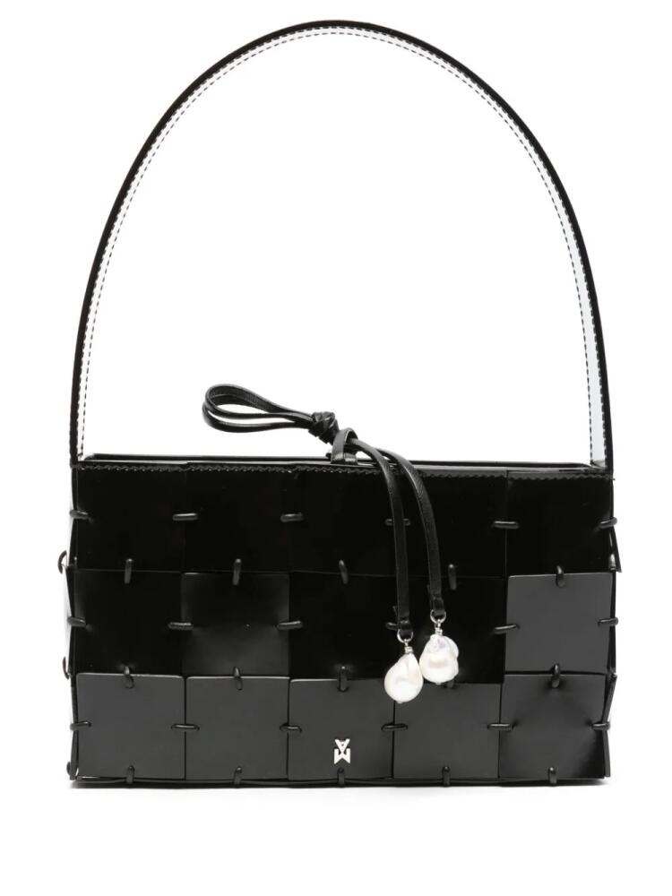 Amina Muaddi Mina leather tote bag - Black Cover