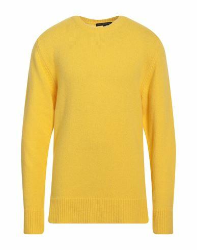 Brian Dales Man Sweater Yellow Wool, Cashmere Cover