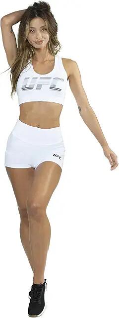 UFC Essential Booty Shorts (White) Women's Shorts Cover