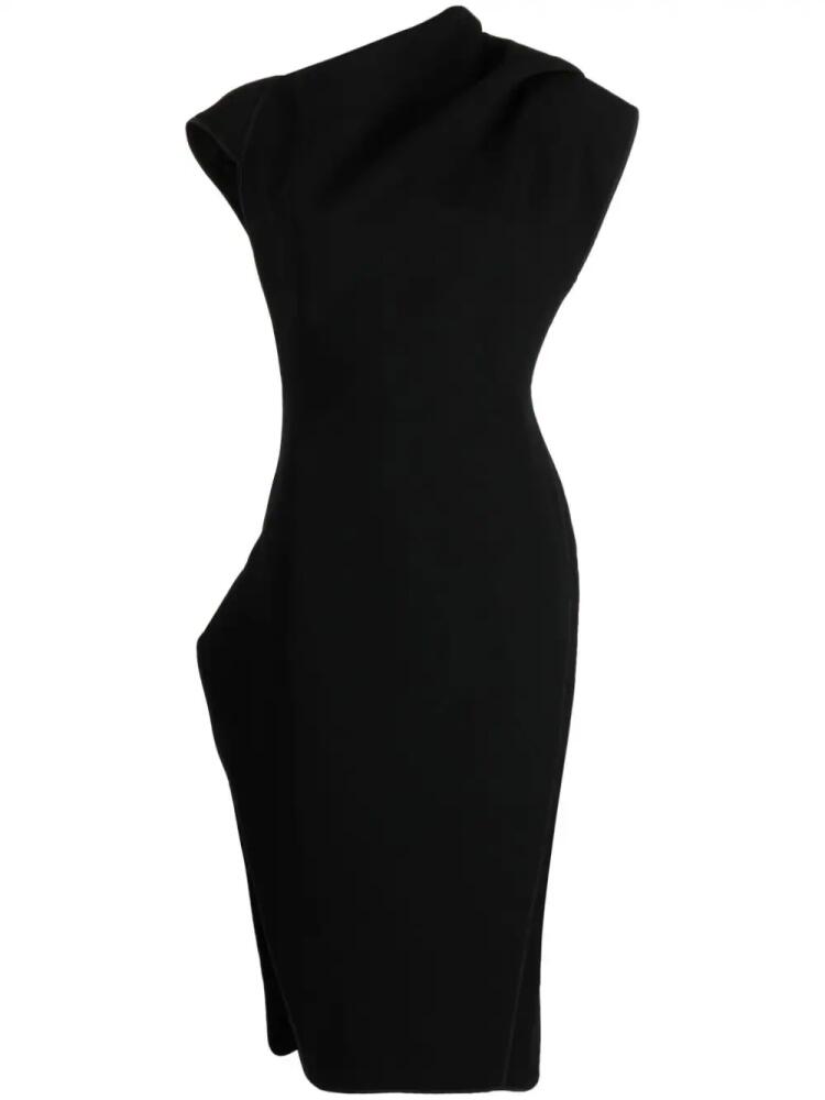 Maticevski asymmetric fitted dress - Black Cover