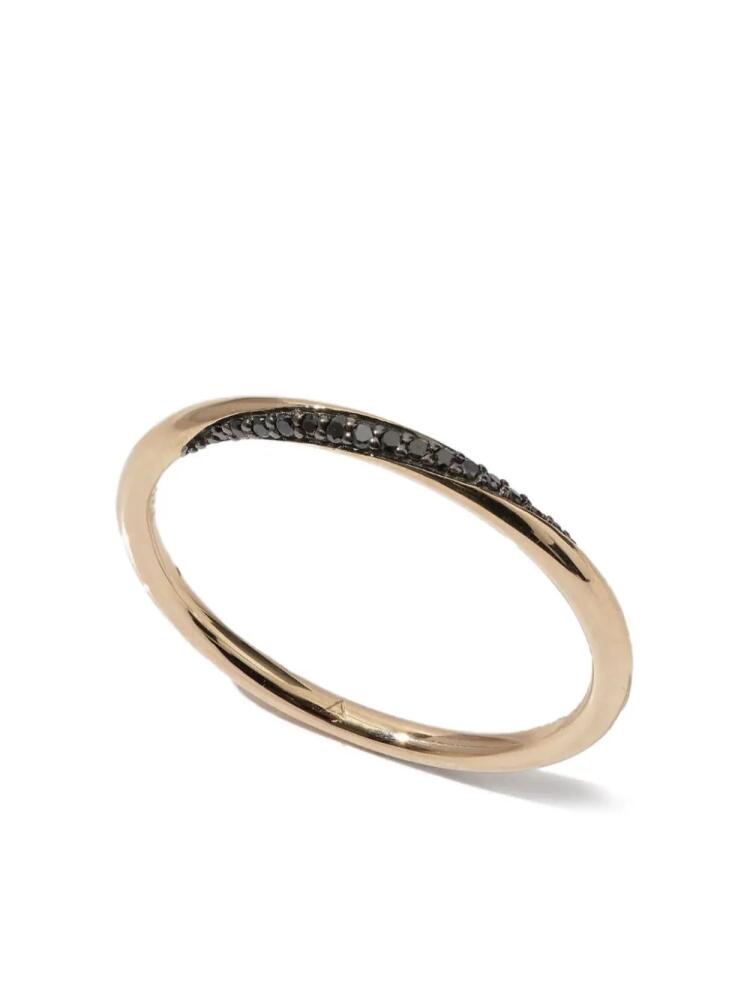 Otiumberg twisted black diamond ring - Gold Cover