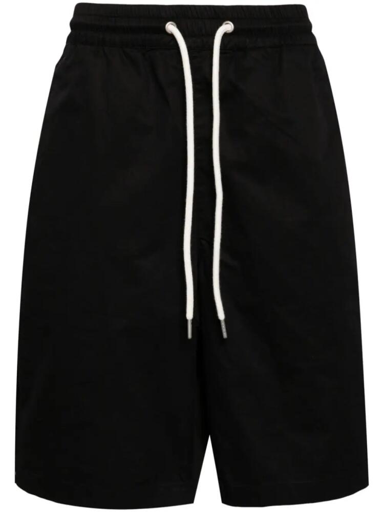 FIVE CM logo-embroidered cotton shorts - Black Cover