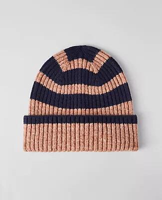 Ann Taylor Weekend Striped Winter Beanie Cover