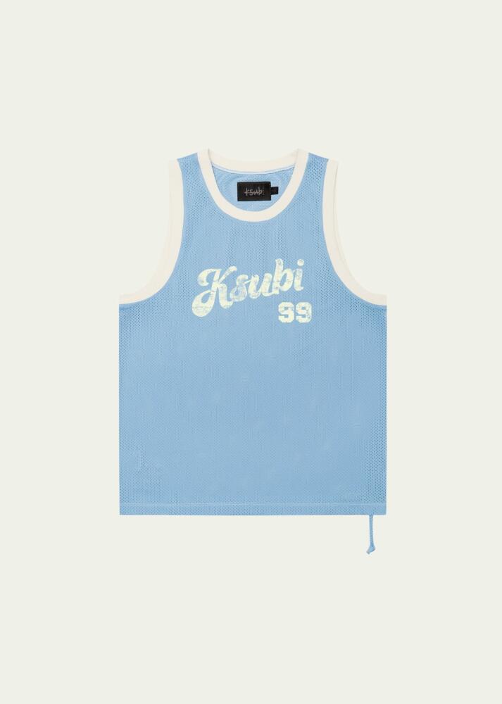 Ksubi Men's Clubhouse Pick-Up Mesh Logo Singlet Cover