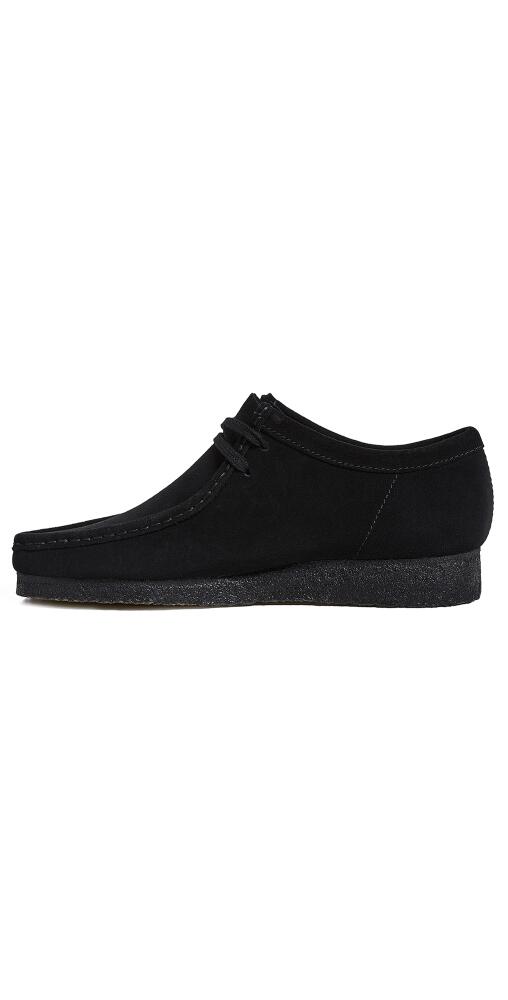 Clarks Suede Wallabee Shoes Black Cover