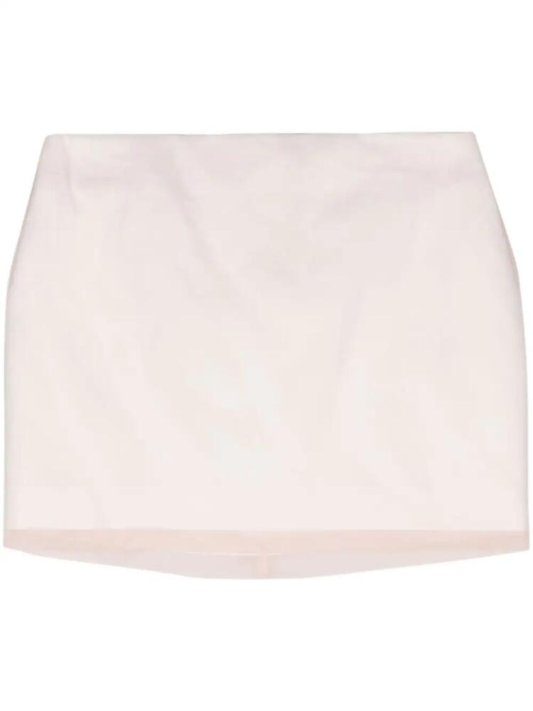 Sportmax double-layer silk miniskirt - Pink Cover