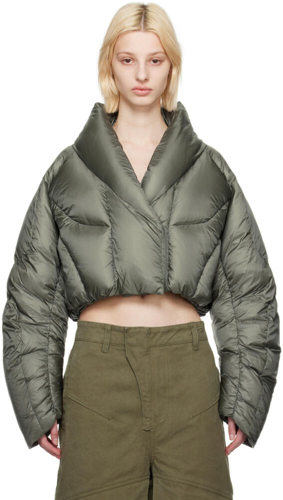 Entire Studios SSENSE Exclusive Khaki A7L Down Jacket Cover