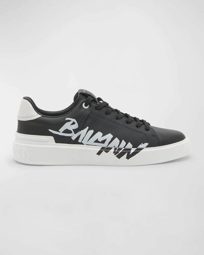 Balmain Men's B-Court Logo Low-Top Sneakers Cover