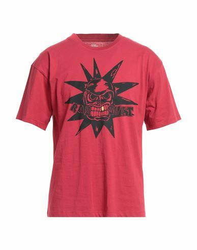 Rassvet Man T-shirt Brick red Cotton Cover