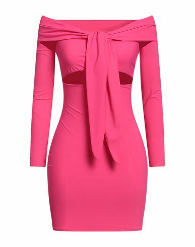 Amazuìn Woman Mini dress Fuchsia Polyamide, Elastane Cover