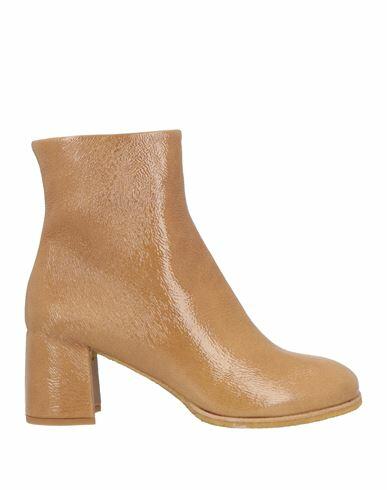 Del Carlo Woman Ankle boots Camel Leather Cover