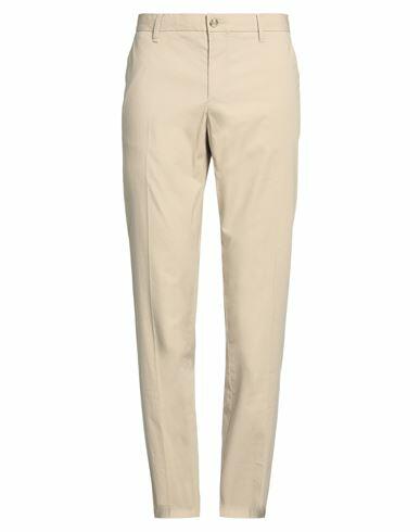 Timberland Man Pants Beige Cotton, Elastane, Bovine leather Cover