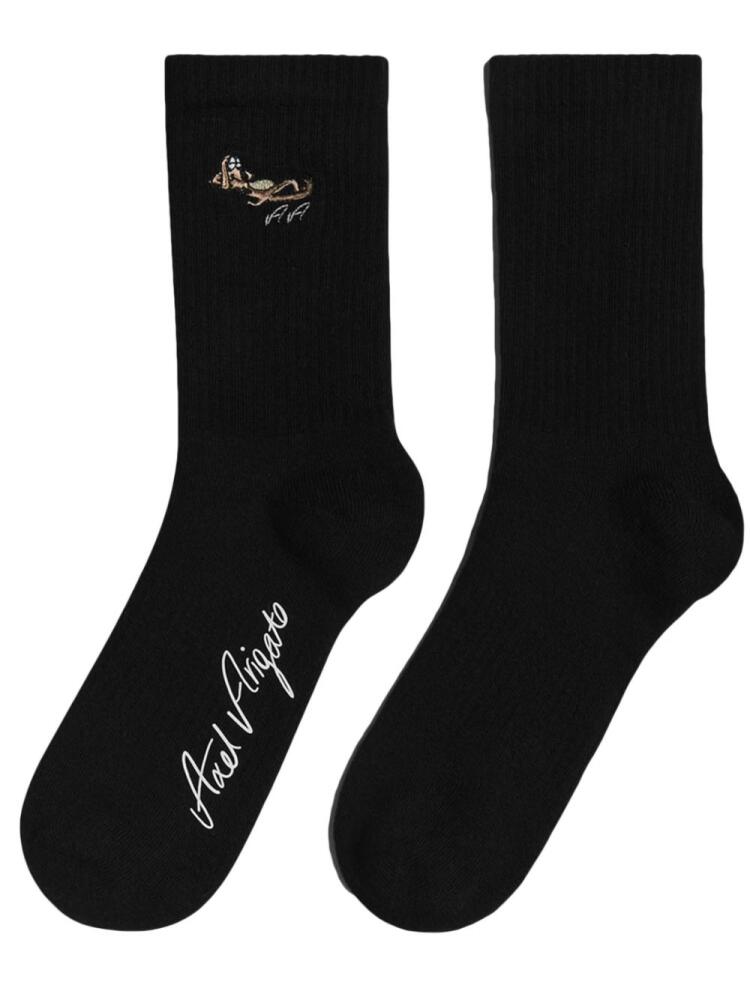 Axel Arigato Wes embroidered socks - Black Cover