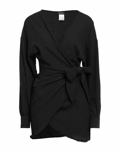 Moeva Woman Mini dress Black Polyester Cover