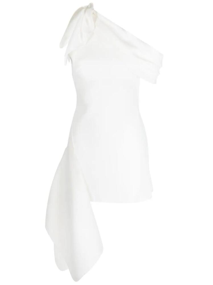 Maticevski Rigor asymmetric mini dress - White Cover