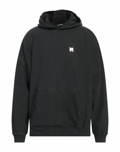 Palm Angels Man Sweatshirt Black Cotton Cover