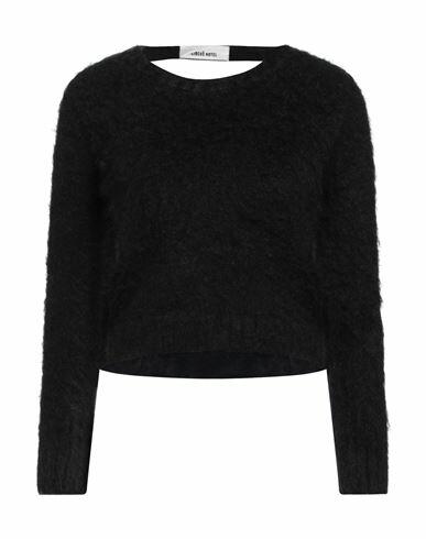 Circus Hotel Woman Sweater Black Mohair wool, Polyamide, Virgin Wool Cover