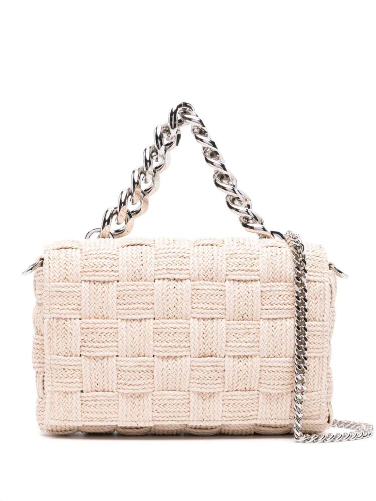 Casadei Hanoi interwoven shoulder bag - Neutrals Cover