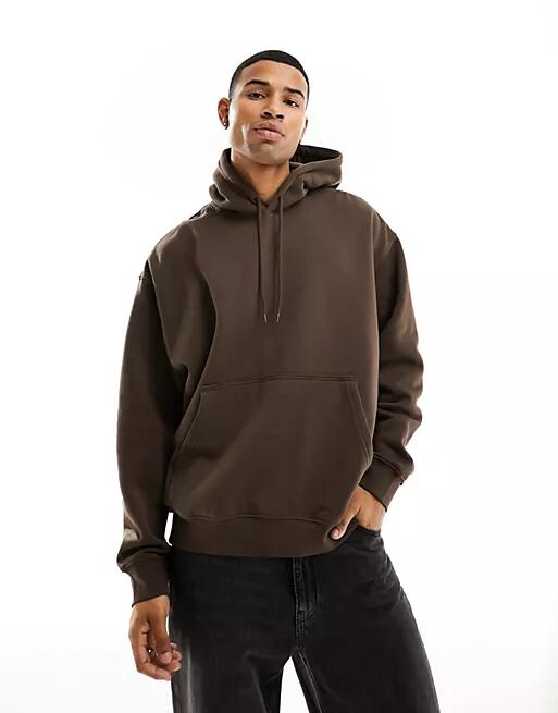 Weekday oversized hoodie in brown Cover