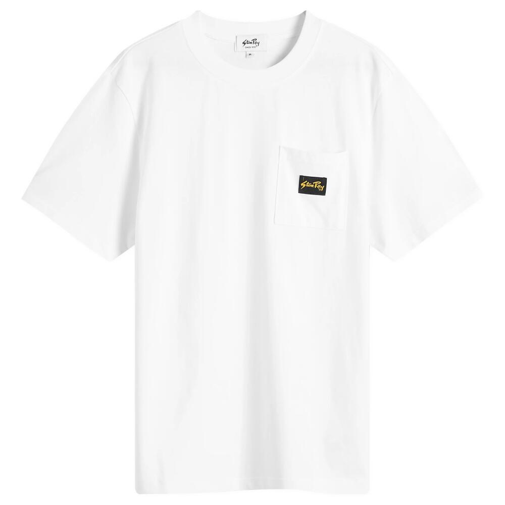 Stan Ray Men's Patch Logo Pocket T-Shirt in White Cover