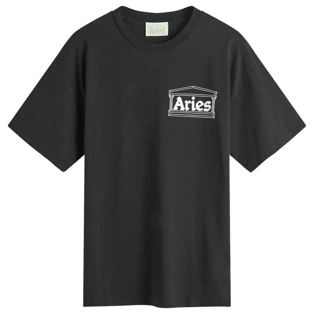 Aries Men's Stoned Temple T-Shirt in Black Cover