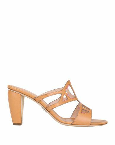 Rodo Woman Sandals Tan Calfskin, PVC - Polyvinyl chloride Cover