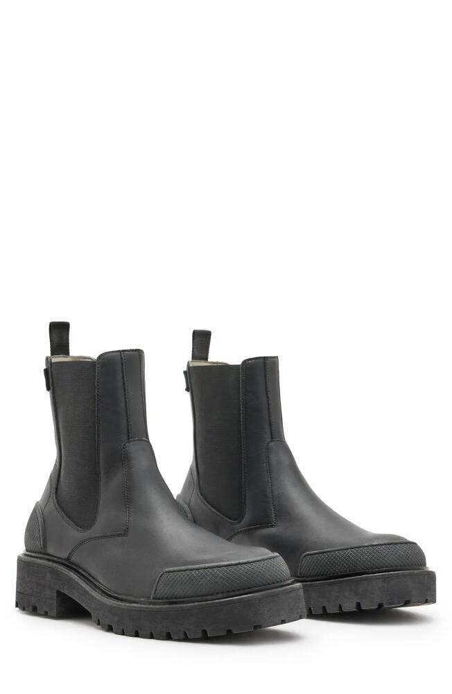 AllSaints Matrix Chelsea Boot in Black Cover