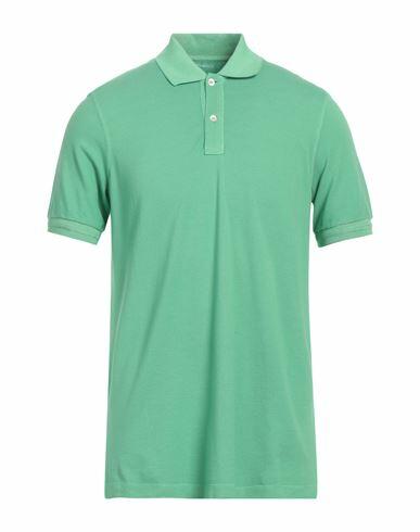 Fedeli Man Polo shirt Green Cotton, Elastane Cover